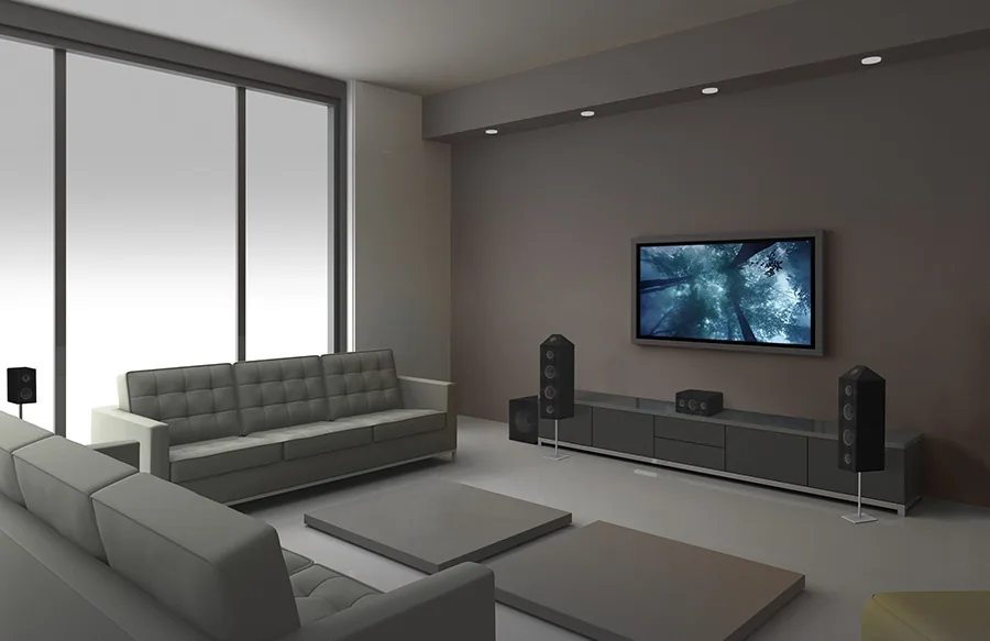 Home Theater Installation Projector Screen